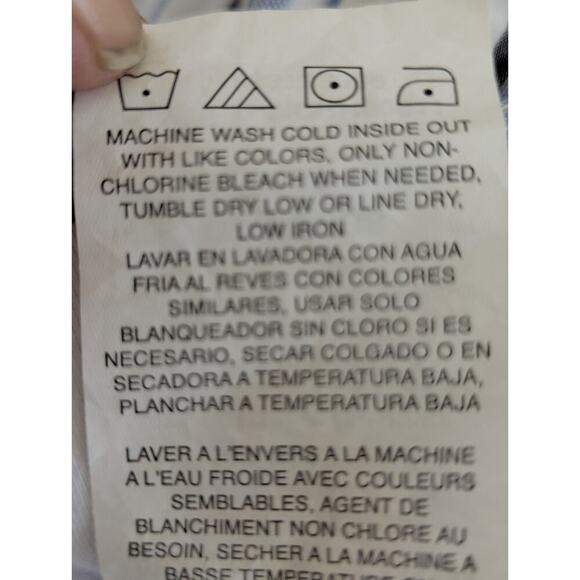 LEE LADIES WOMENS MID RISE REGULAR FIT SHORTS SIZE 8M BLUE STRIPE COLOR NEW - Picture 8 of 8